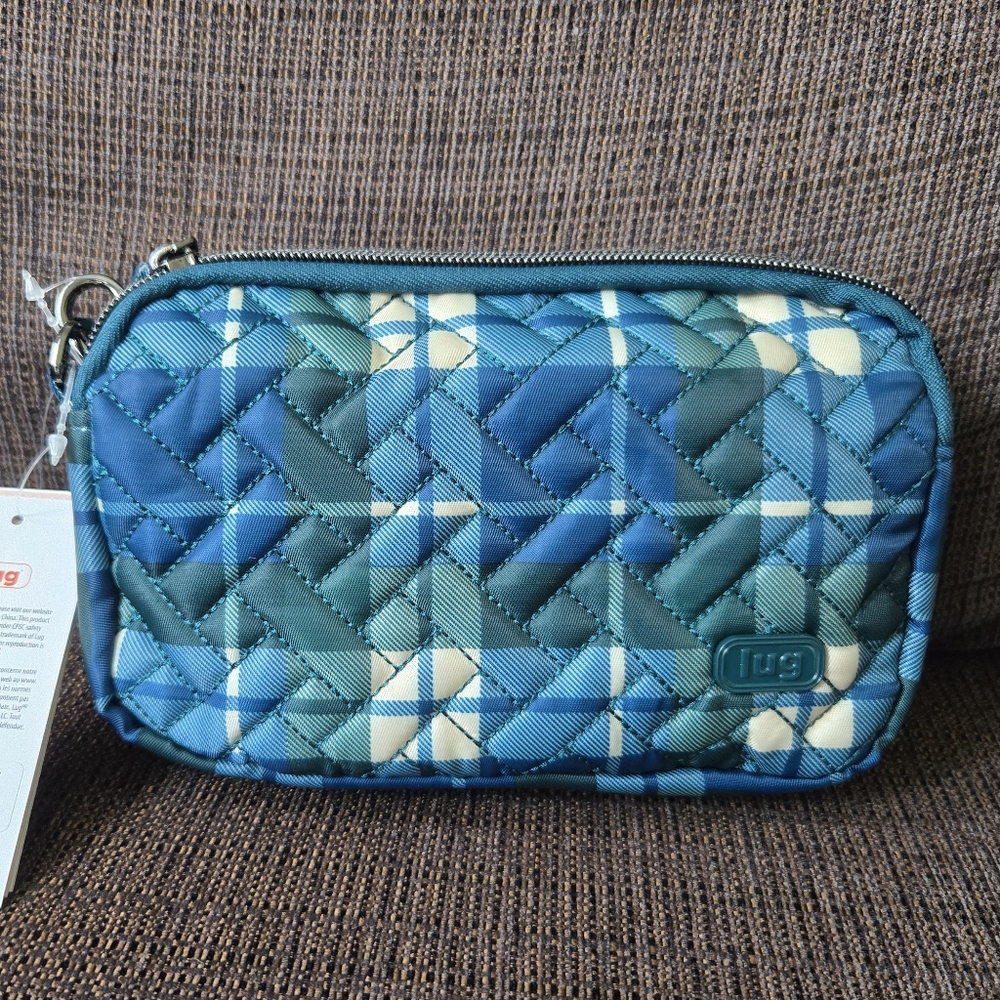 NWT Lug Coupe in Flannal Plaid Navy